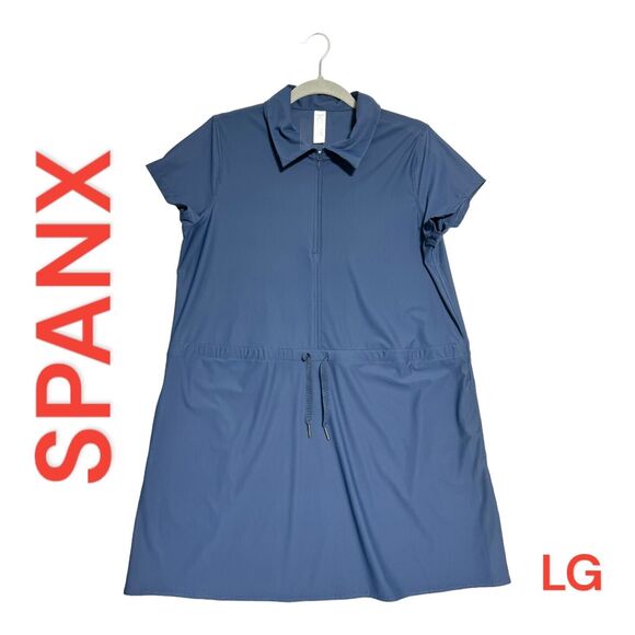 SPANX Blue Mini Dress - Picture 1 of 15